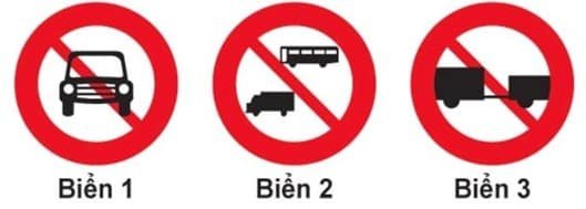 Biển nào cấm các loại xe cơ giới đi vào, trừ xe máy hai bánh, xe gắn máy và các loại xe ưu tiên theo quy định? Biển nào cấm các loại xe cơ giới đi vào, trừ xe máy hai bánh, xe gắn máy và các loại xe ưu tiên theo quy định?