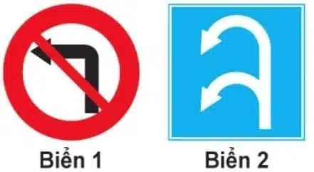 Biển nào xe được phép rẽ trái? Biển nào xe được phép rẽ trái?