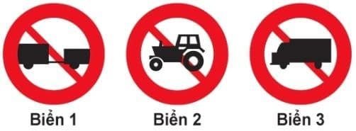 Biển nào cấm máy kéo? Biển nào cấm máy kéo?