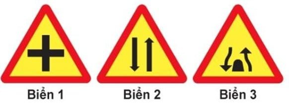 Biển nào báo hiệu "Đường hai chiều"? Biển nào báo hiệu "Đường hai chiều"?