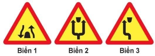 Biển nào báo hiệu "Chú ý chướng ngại vật"? Biển nào báo hiệu "Chú ý chướng ngại vật"?