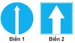 Biển nào báo hiệu "Đường một chiều"? Biển nào báo hiệu "Đường một chiều"?