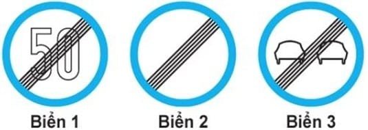 Biển nào dưới đây báo hiệu hết cấm vượt? Biển nào dưới đây báo hiệu hết cấm vượt?